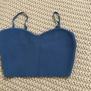 babaton medium blue tank never worn